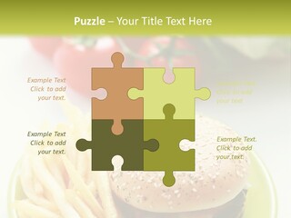 Sandwich Dinner Vegetable PowerPoint Template