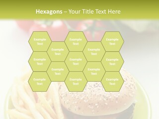 Sandwich Dinner Vegetable PowerPoint Template