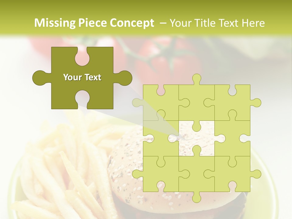 Sandwich Dinner Vegetable PowerPoint Template