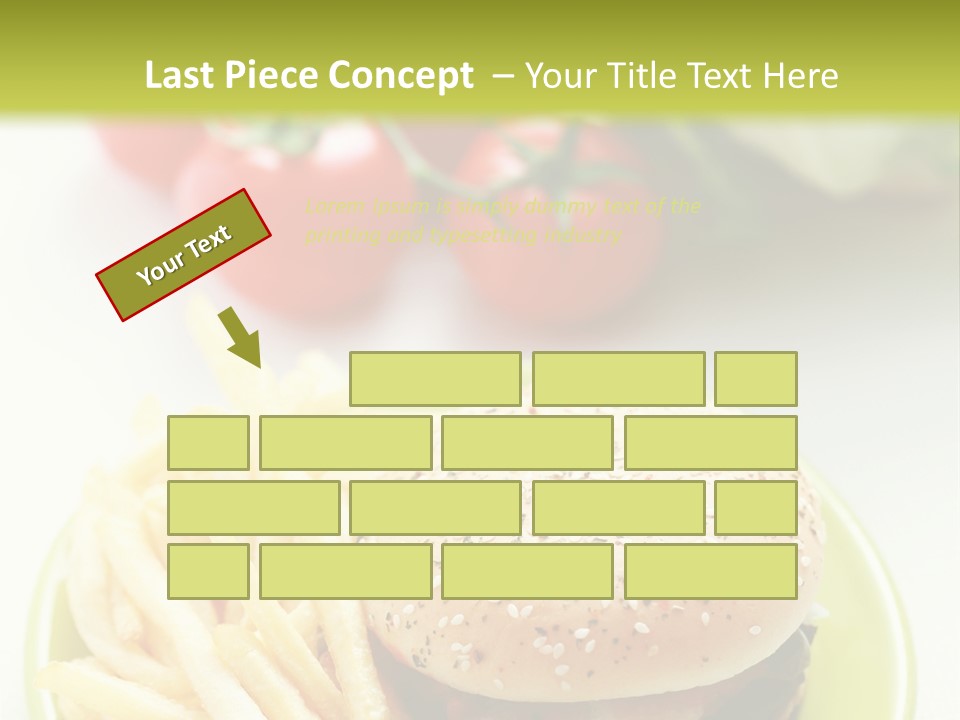 Sandwich Dinner Vegetable PowerPoint Template