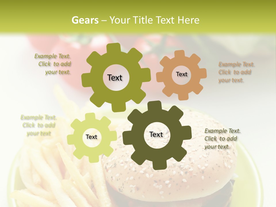 Sandwich Dinner Vegetable PowerPoint Template