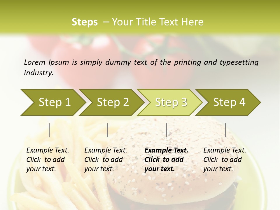 Sandwich Dinner Vegetable PowerPoint Template