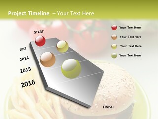 Sandwich Dinner Vegetable PowerPoint Template