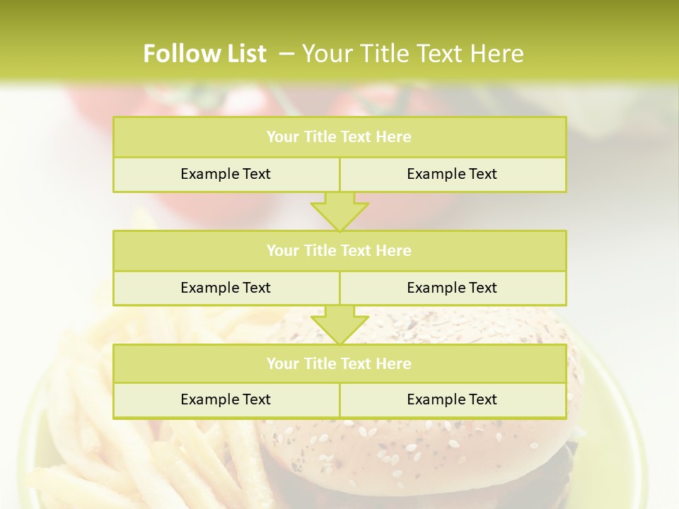Sandwich Dinner Vegetable PowerPoint Template