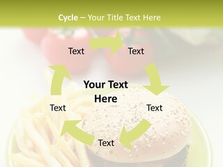 Sandwich Dinner Vegetable PowerPoint Template