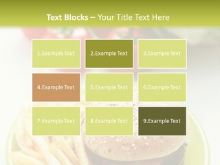 Sandwich Dinner Vegetable PowerPoint Template