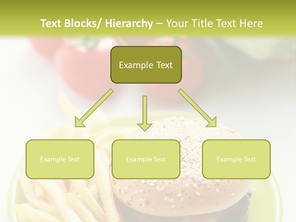 Sandwich Dinner Vegetable PowerPoint Template