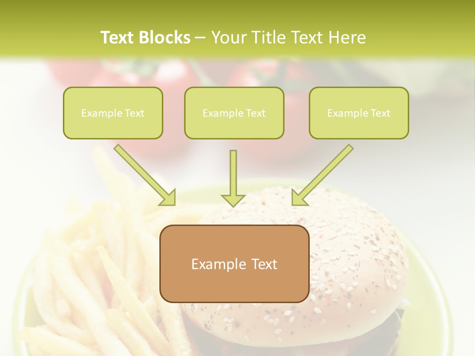 Sandwich Dinner Vegetable PowerPoint Template