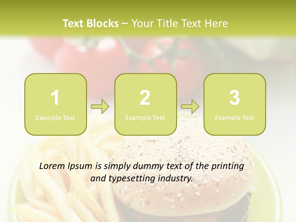 Sandwich Dinner Vegetable PowerPoint Template