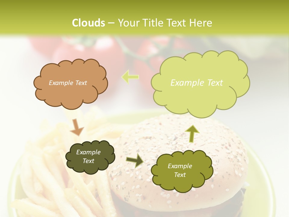 Sandwich Dinner Vegetable PowerPoint Template