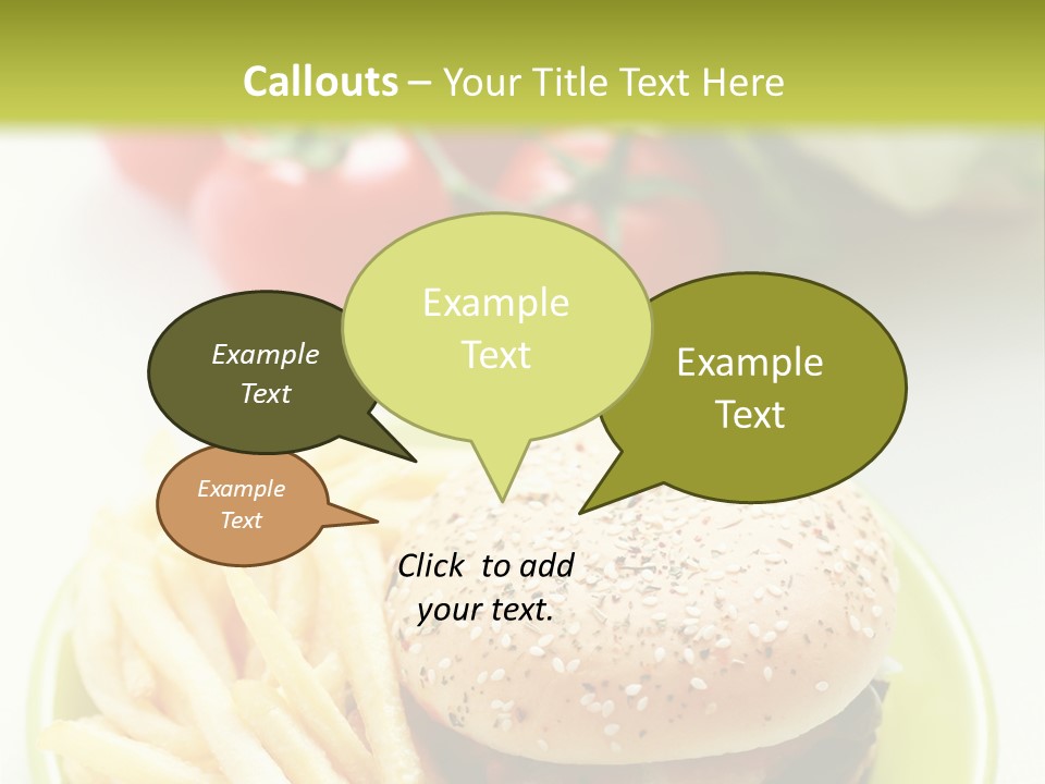 Sandwich Dinner Vegetable PowerPoint Template