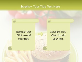 Sandwich Dinner Vegetable PowerPoint Template