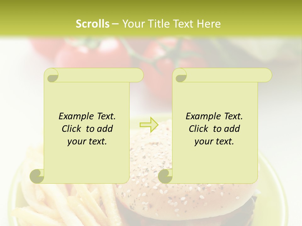 Sandwich Dinner Vegetable PowerPoint Template