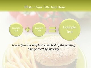 Sandwich Dinner Vegetable PowerPoint Template