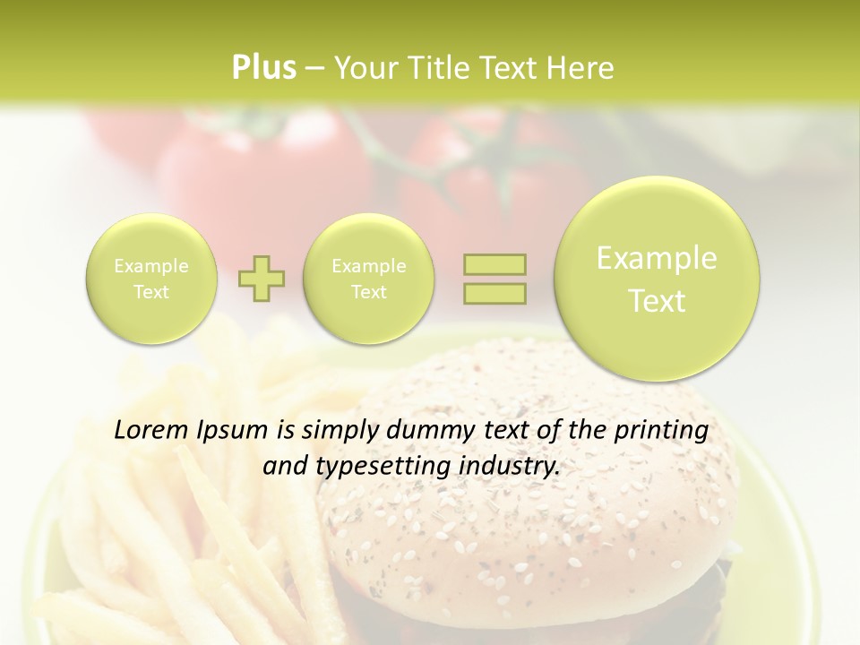 Sandwich Dinner Vegetable PowerPoint Template