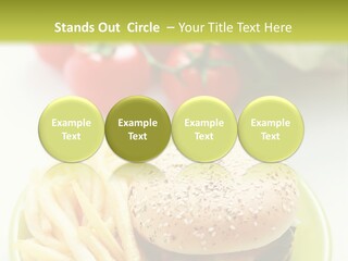 Sandwich Dinner Vegetable PowerPoint Template