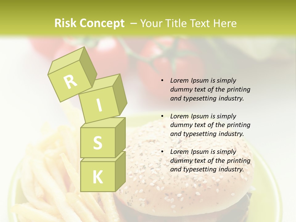 Sandwich Dinner Vegetable PowerPoint Template