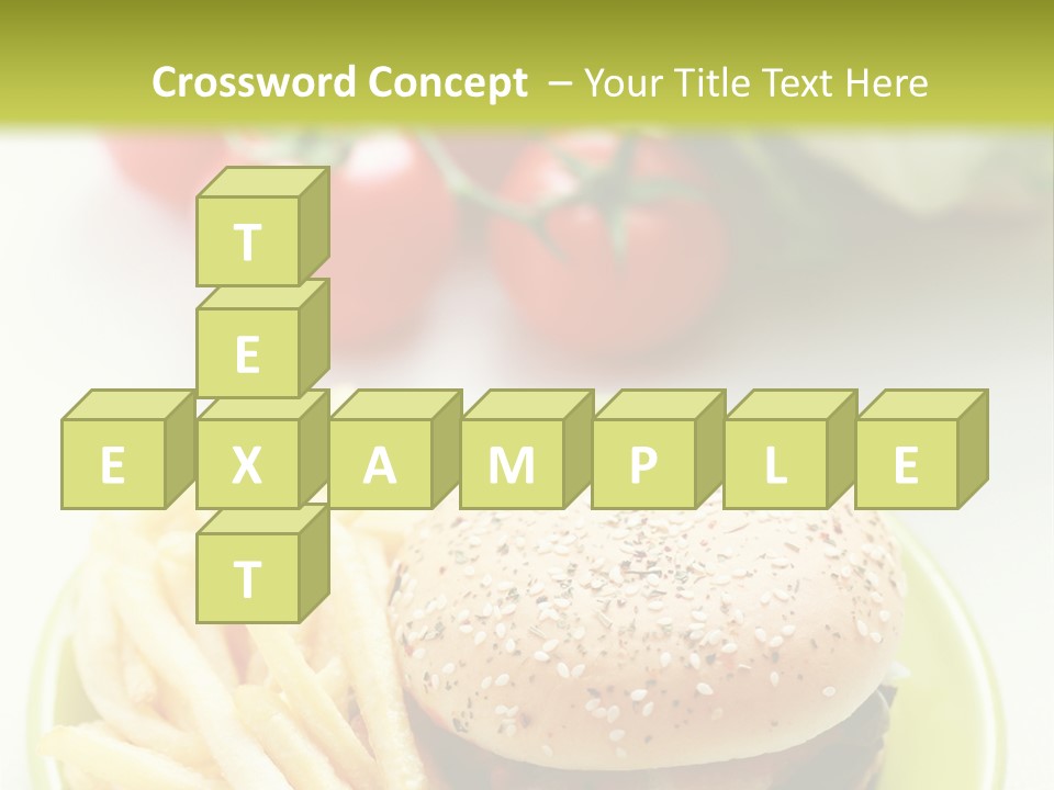 Sandwich Dinner Vegetable PowerPoint Template