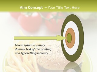 Sandwich Dinner Vegetable PowerPoint Template
