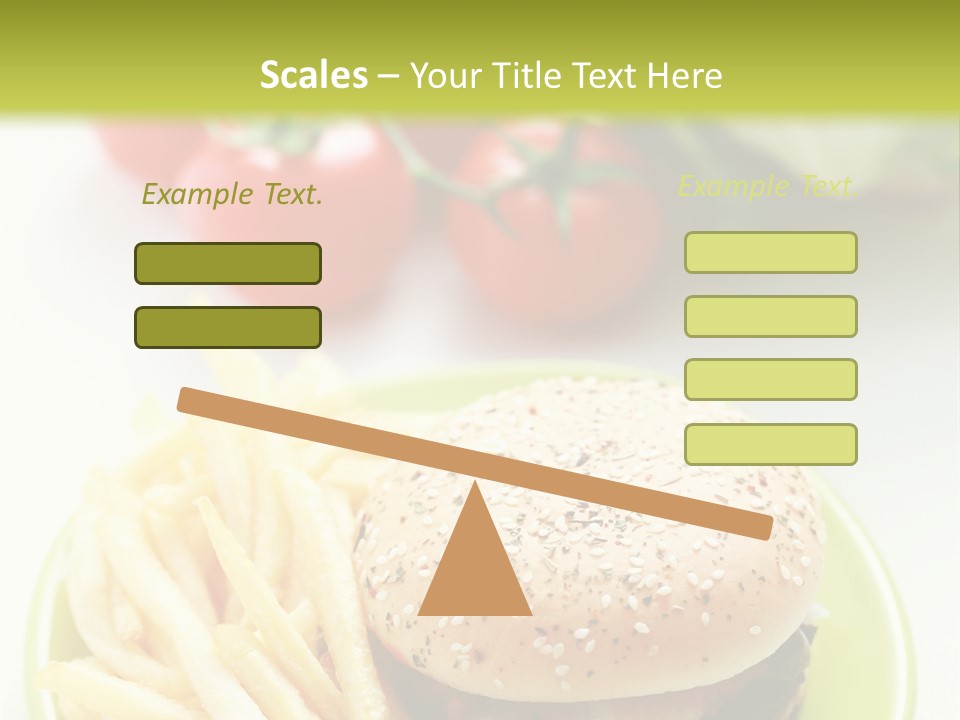 Sandwich Dinner Vegetable PowerPoint Template