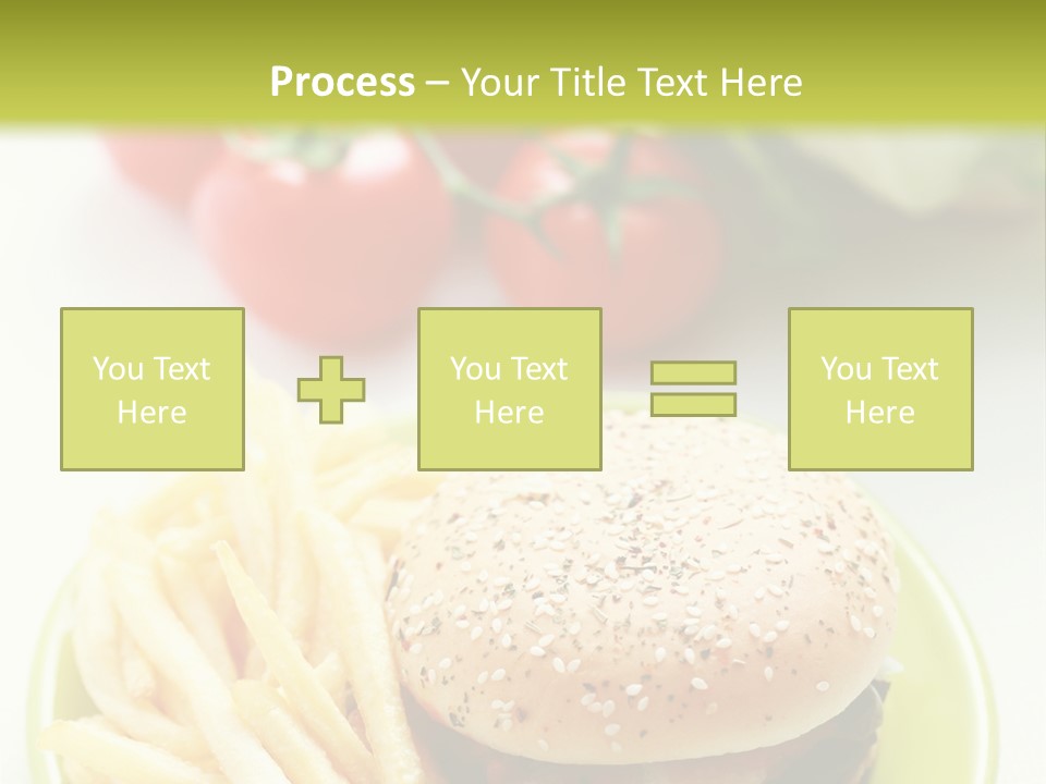 Sandwich Dinner Vegetable PowerPoint Template