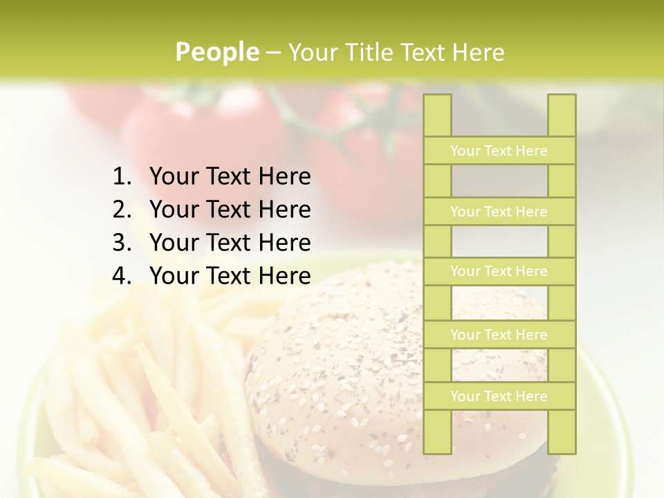 Sandwich Dinner Vegetable PowerPoint Template