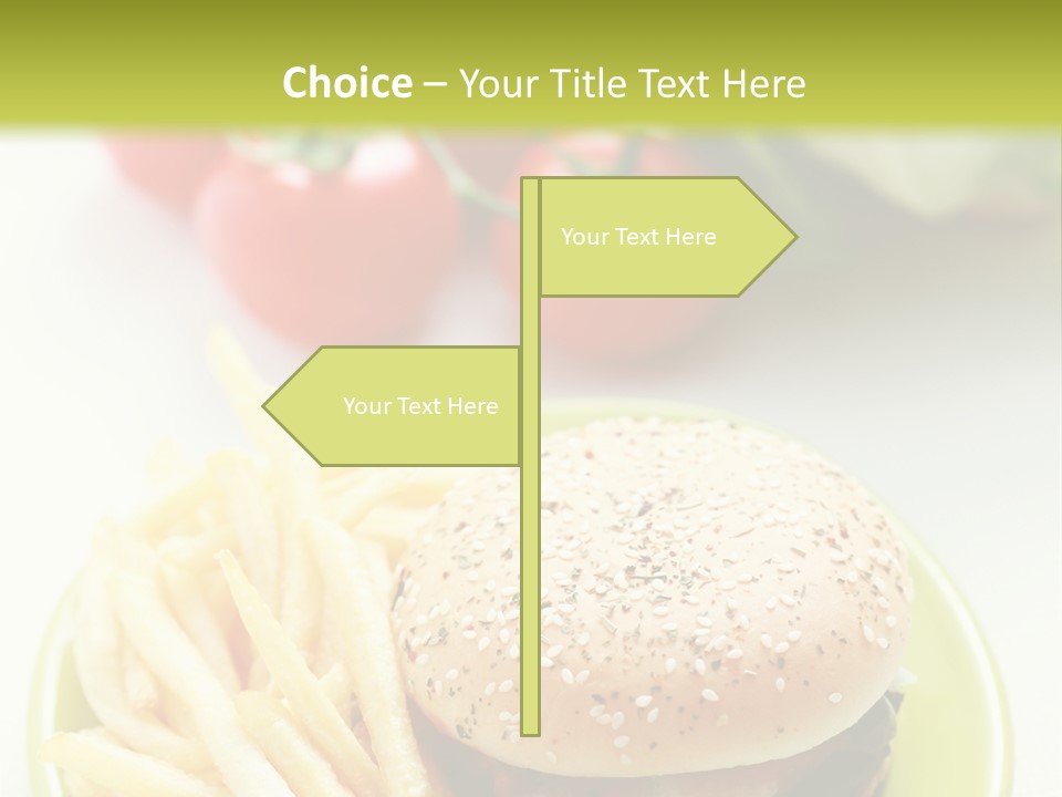 Sandwich Dinner Vegetable PowerPoint Template