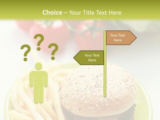 Sandwich Dinner Vegetable PowerPoint Template