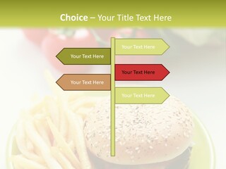Sandwich Dinner Vegetable PowerPoint Template