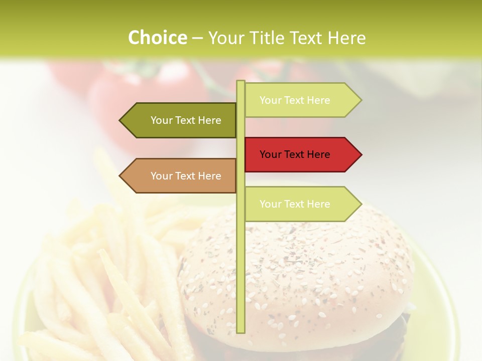 Sandwich Dinner Vegetable PowerPoint Template