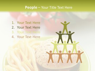 Sandwich Dinner Vegetable PowerPoint Template