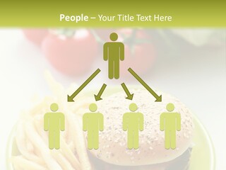 Sandwich Dinner Vegetable PowerPoint Template