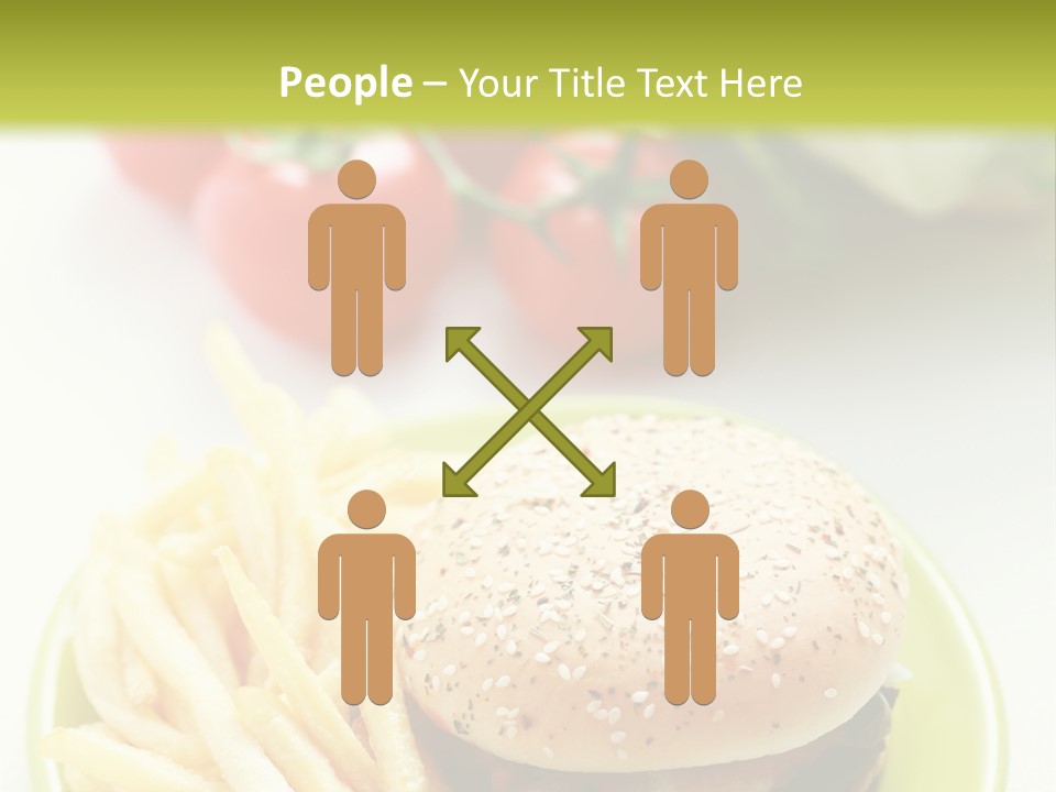 Sandwich Dinner Vegetable PowerPoint Template
