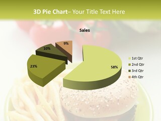 Sandwich Dinner Vegetable PowerPoint Template