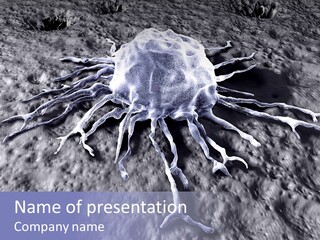 Biochemistry Stamper Cell PowerPoint Template