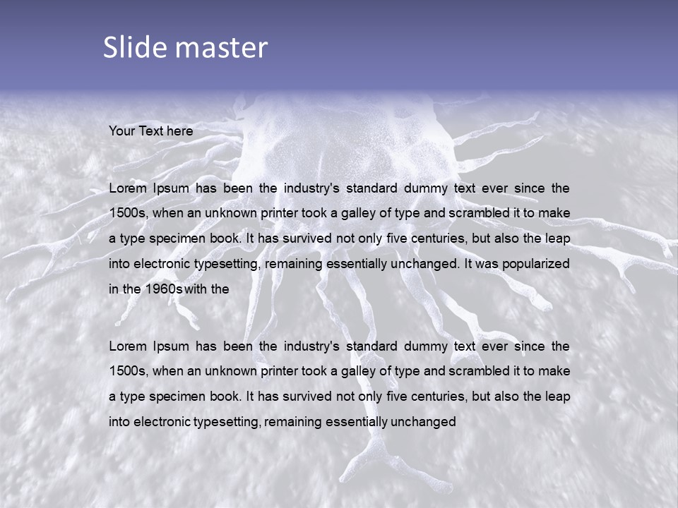 Biochemistry Stamper Cell PowerPoint Template