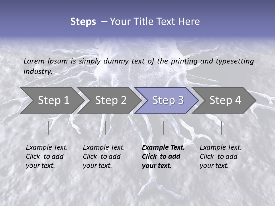 Biochemistry Stamper Cell PowerPoint Template