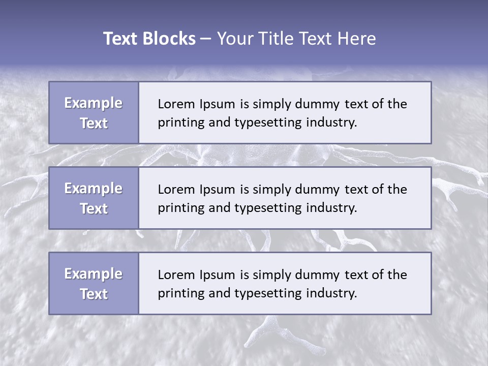 Biochemistry Stamper Cell PowerPoint Template