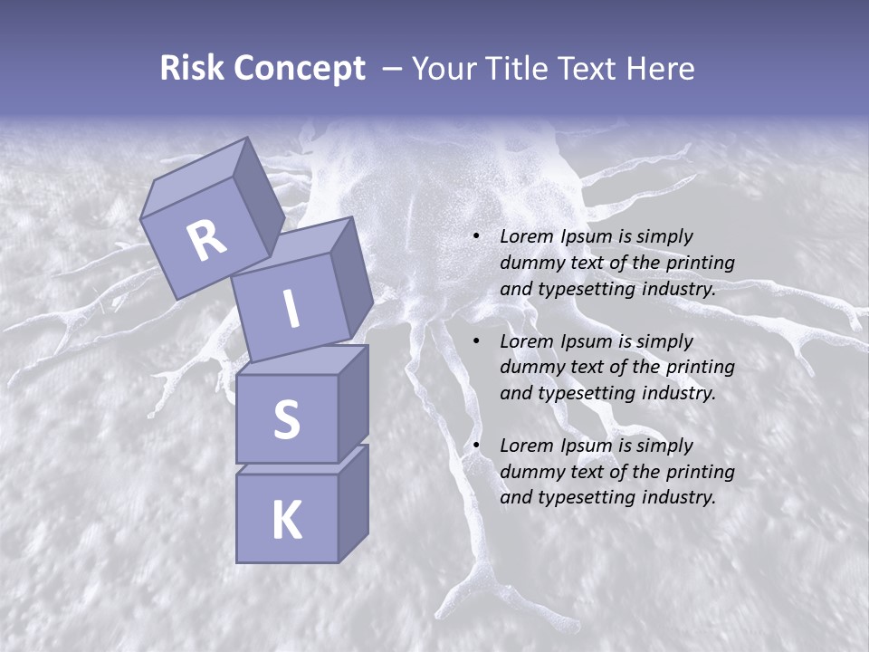 Biochemistry Stamper Cell PowerPoint Template