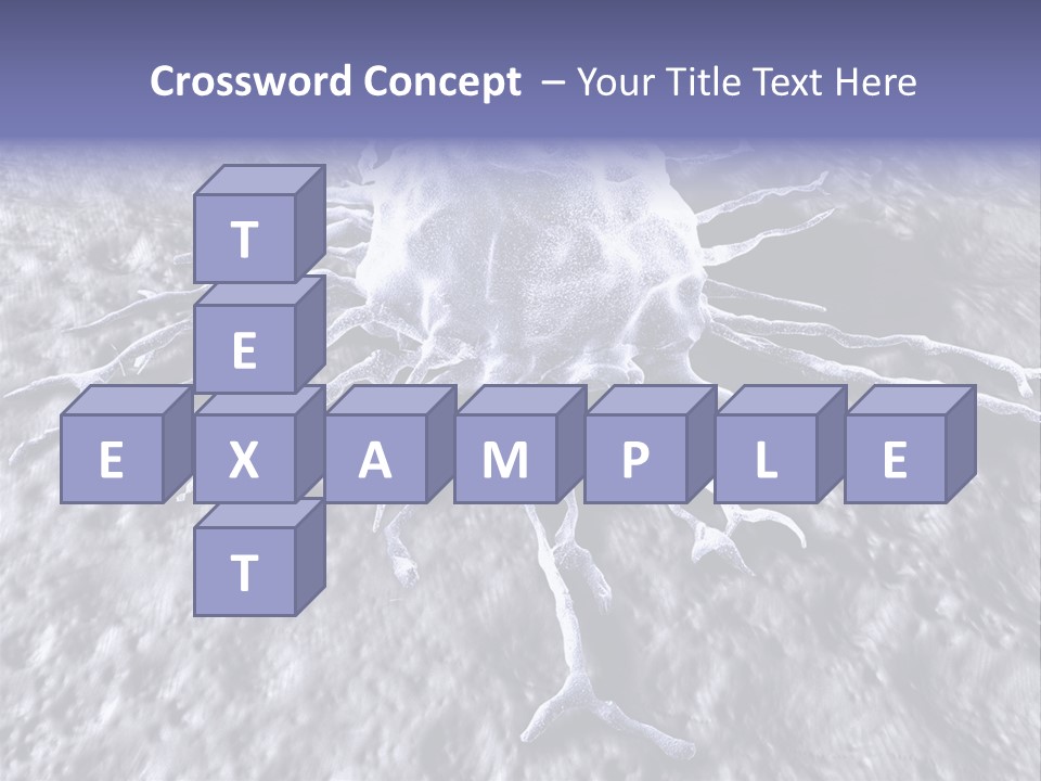 Biochemistry Stamper Cell PowerPoint Template