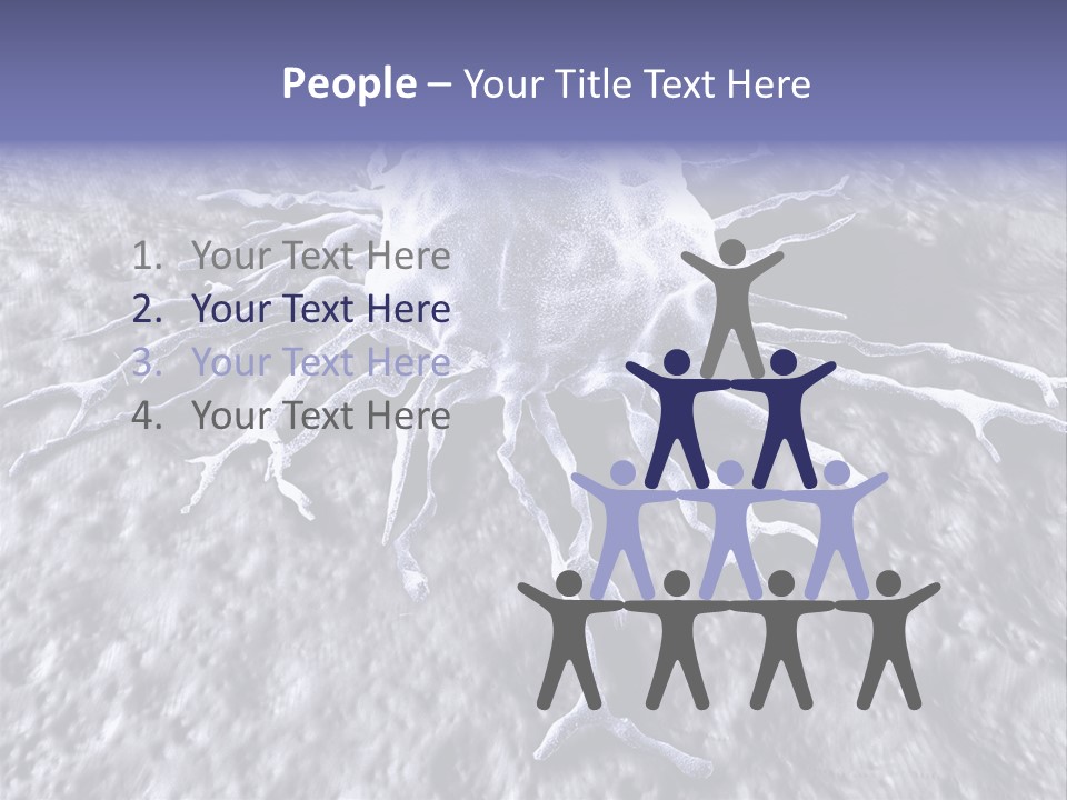 Biochemistry Stamper Cell PowerPoint Template