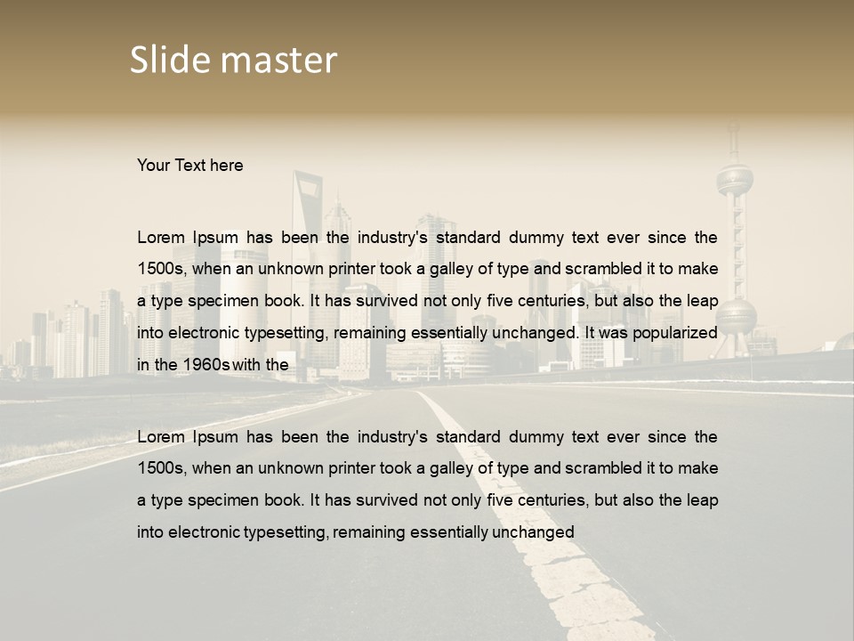 Building Life Environment PowerPoint Template