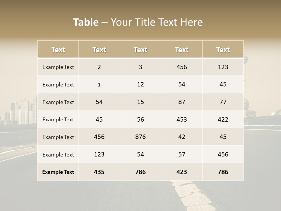 Building Life Environment PowerPoint Template