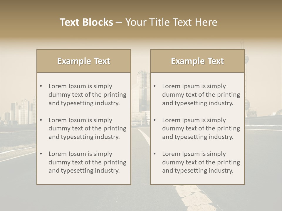 Building Life Environment PowerPoint Template