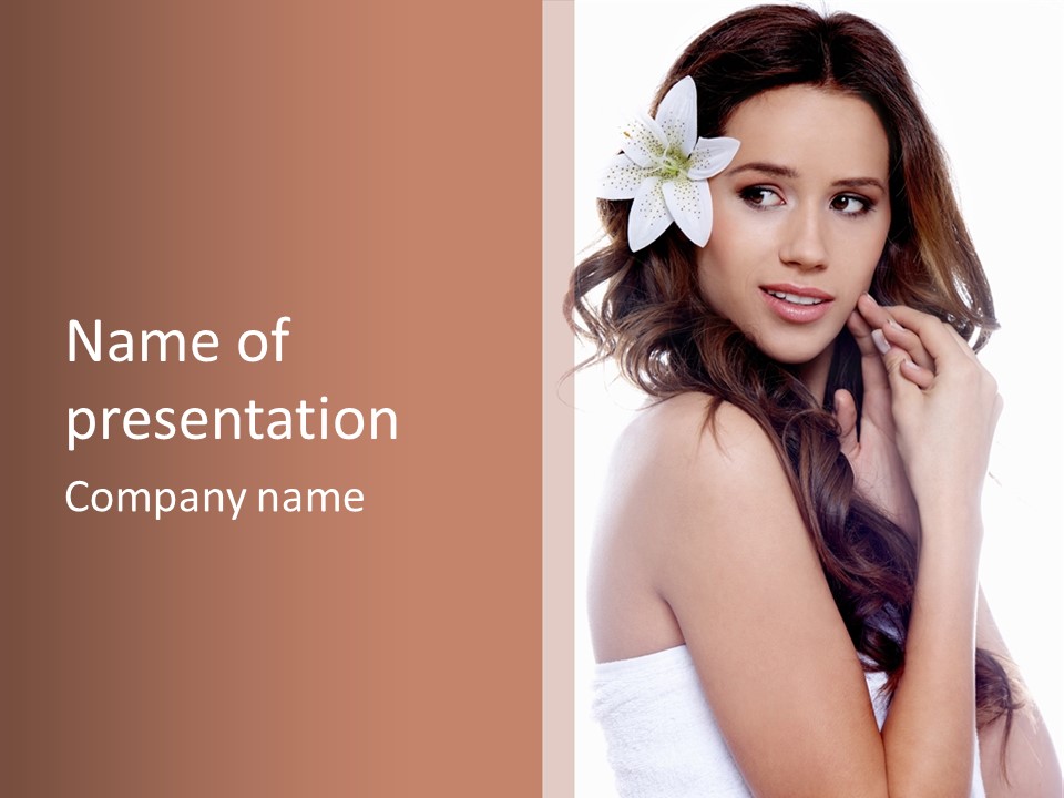 Spa Girl Skincare PowerPoint Template