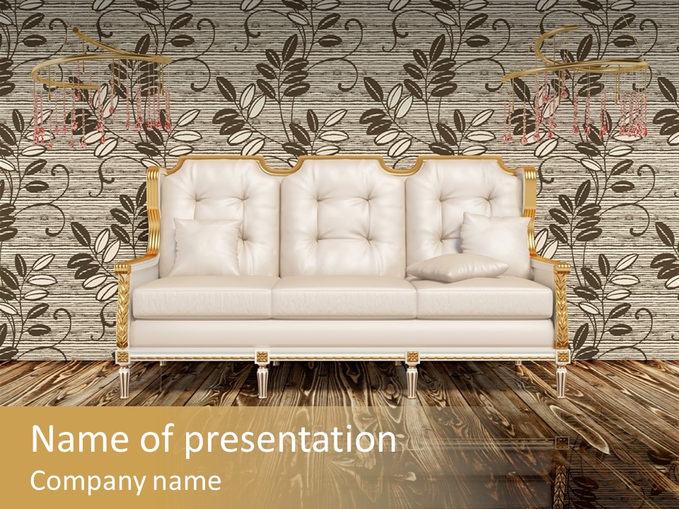 Pattern Lamp Domestic PowerPoint Template