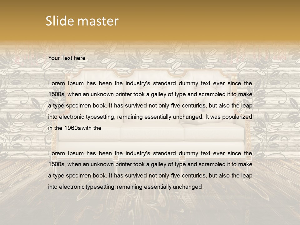 Pattern Lamp Domestic PowerPoint Template