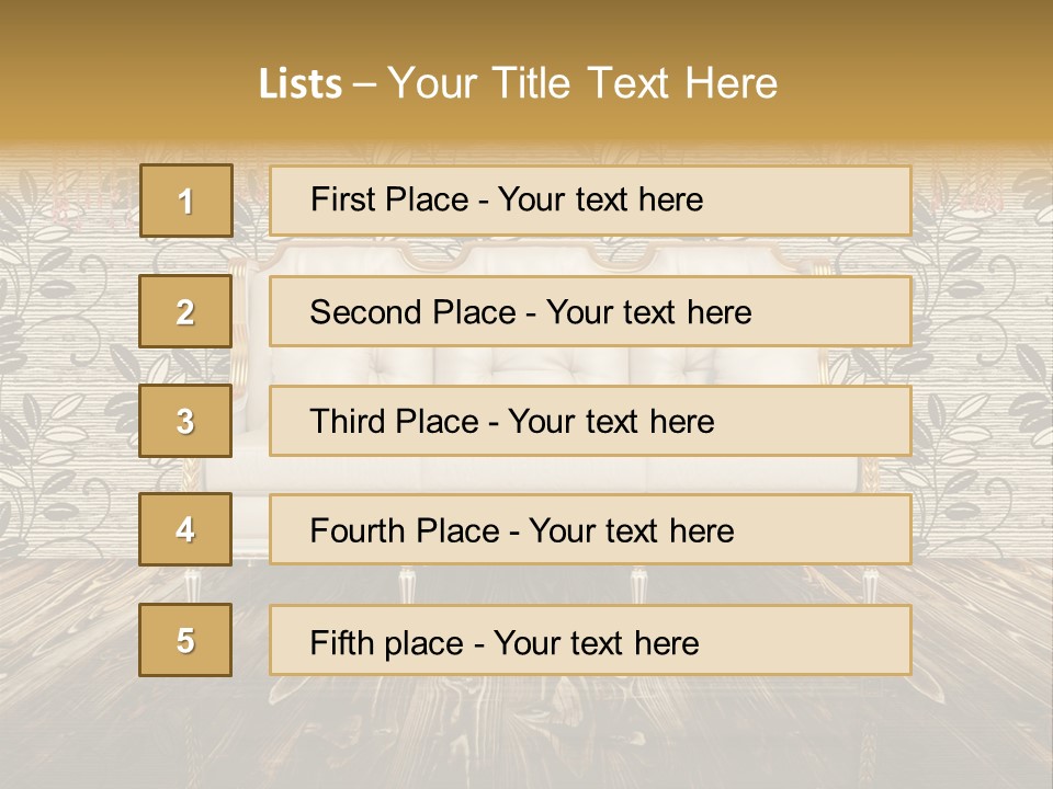 Pattern Lamp Domestic PowerPoint Template