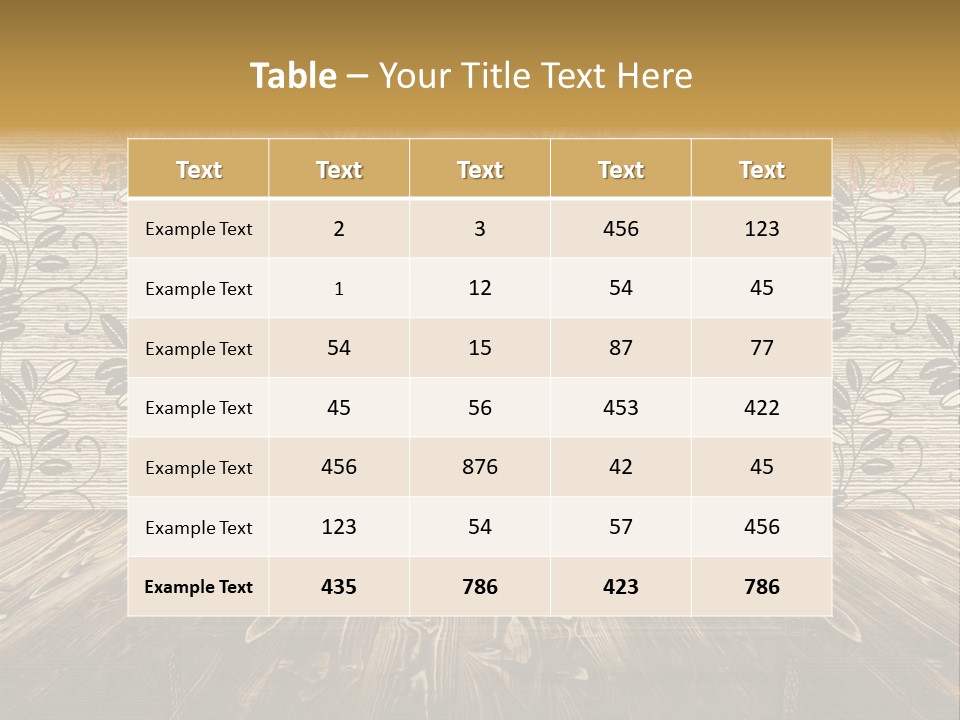 Pattern Lamp Domestic PowerPoint Template