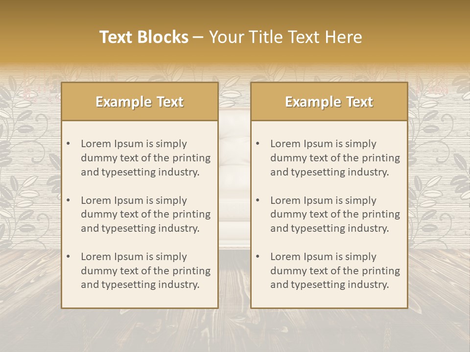 Pattern Lamp Domestic PowerPoint Template
